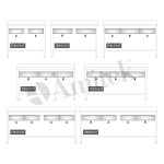 Τραπέζι Κέντρου με Συρτάρια TDB127 VT 1200x700x850mm